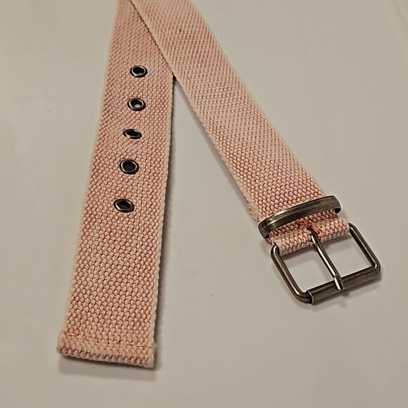 Powder Pink Fabric Boho Belt sz S - Picture 1 of 5